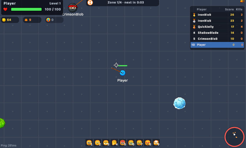 Blobade screenshot