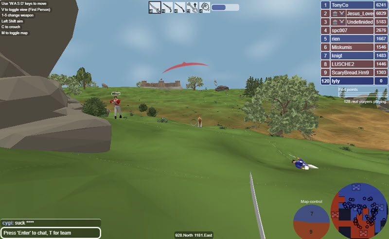 Redcoats.io screenshot