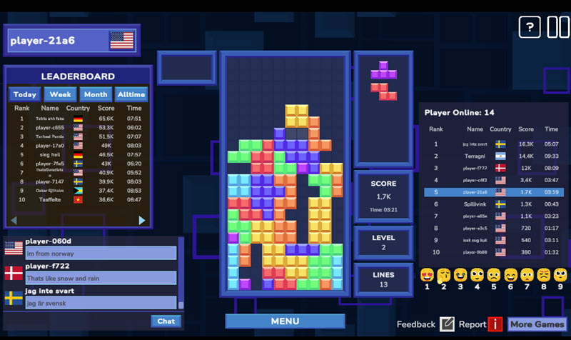 Tetrix Online screenshot